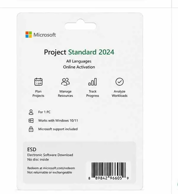 ! Microsoft Project Standard 2024 электронная лицензия ESD — фото 2 ! Microsoft Project Standard 2024 электронная лицензия ESD — фото 2