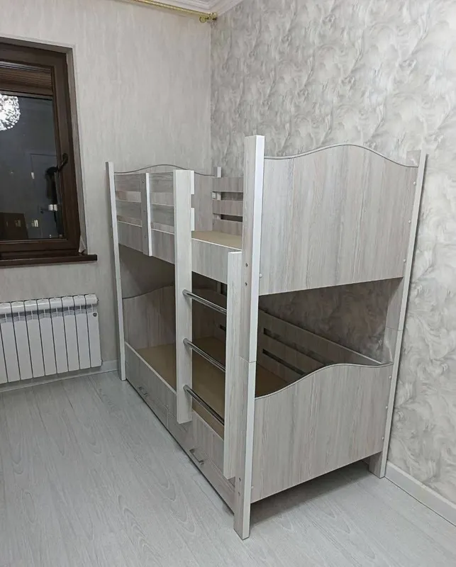 Детская двухъярусная кровать, бесплатная доставка по Ташкенту 4