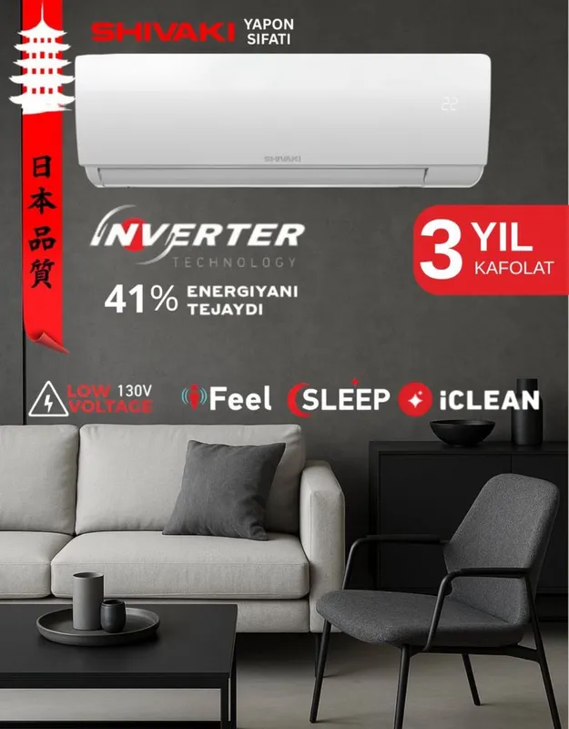 Konditsioner shivaki 12 inverter artel — фото 3