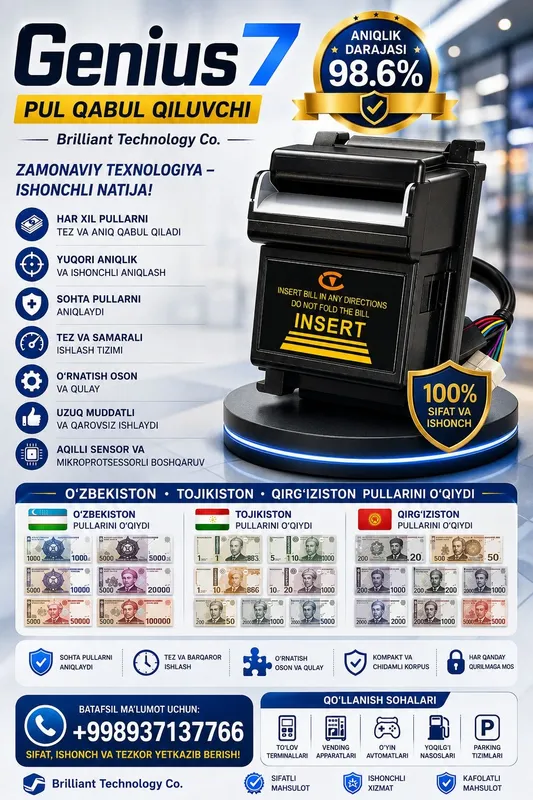 Genius 7 pul qabul qiluvchi qurilma 1