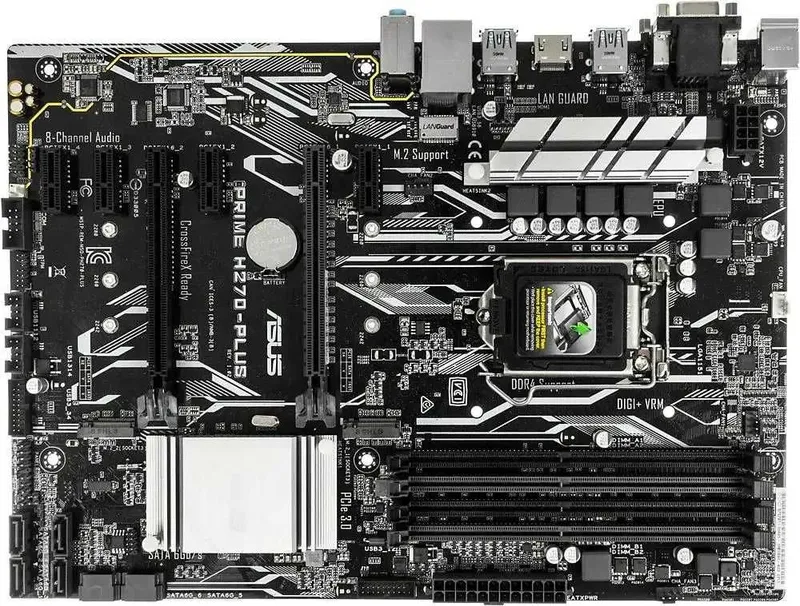 Материнская плата ASUS PRIM H270-PLUS Intel LGA-1151 ATX c процессором — фото 3