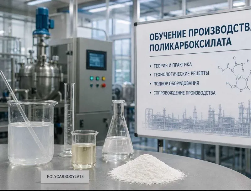 производство поликарбоксилатов пластификаторов под ключ,