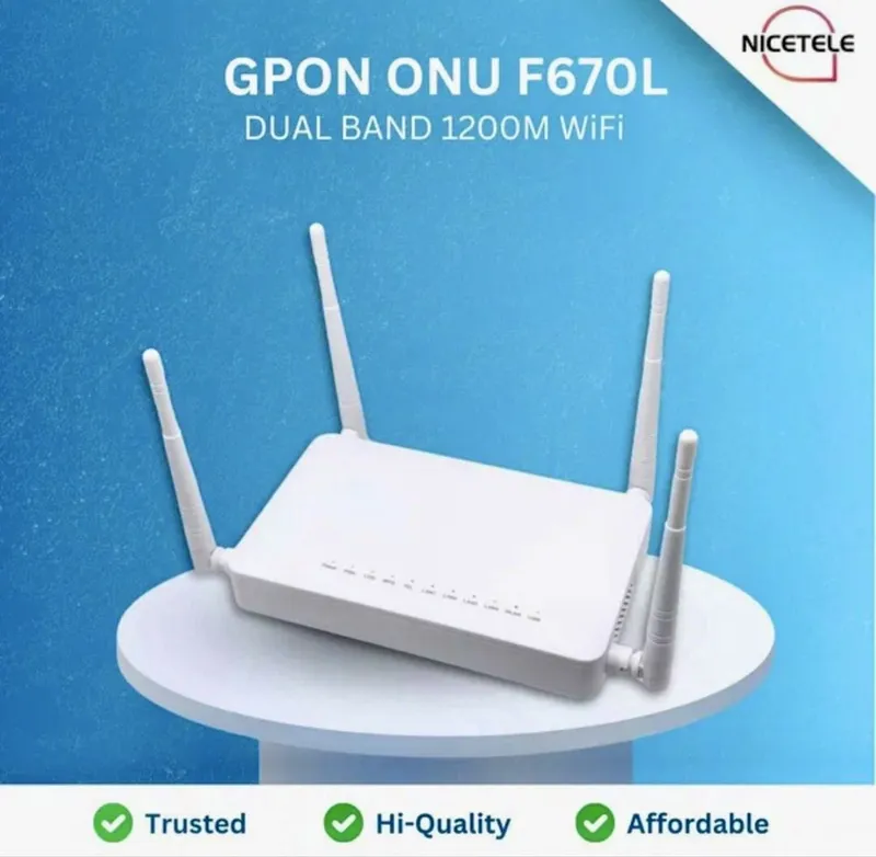 Модем Wi-Fi 5G поддержка OMCI ZTE F670L GPON ONT, как и PLDT Модем Wi-Fi 5G поддержка OMCI ZTE F670L GPON ONT, как и PLDT