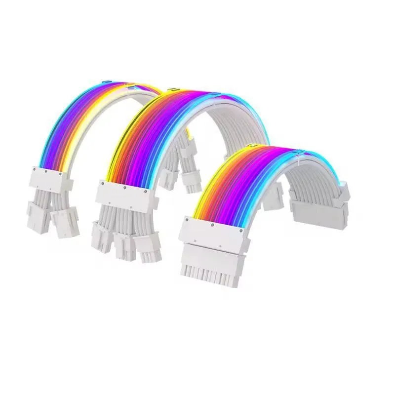 RGB кабели-удлинители питания для ПК (24 pin / 8 pin / 6+2 pin 1