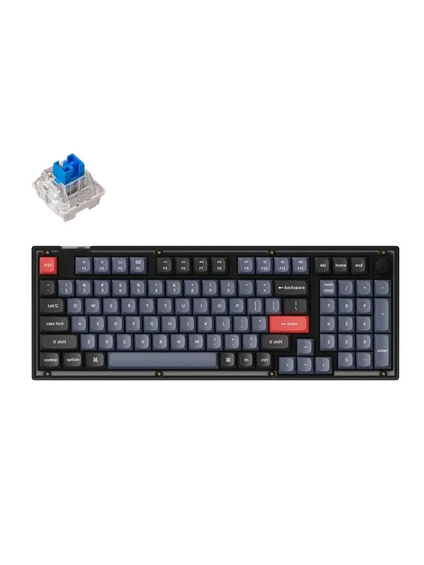 Клавиатура механическая Keychron V5 100Key, K Pro Blue, Hot-Swap, QMK, Knob, USB-A, EN/UKR, RGB — фото 2