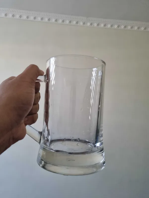 Set of 2 Premium 660ml Glass Mugs – For Beer or Milkshakes — фото 2