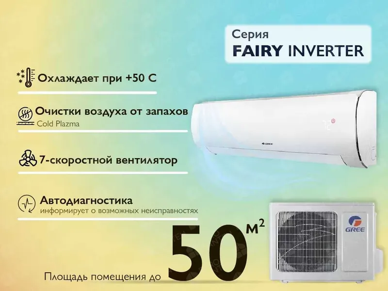 Кондиционер GREE 12/18/24 invertor Pular/Bora/Fairy Lomo Оригинал! — фото 7