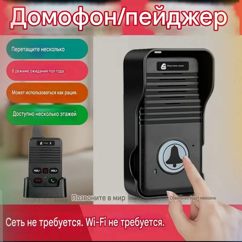 Домофон беспроводной и без WiFi без Сети — фото 6