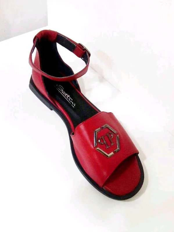 Эксклюзивные кожаные босоножки Philipp Plein Italy 2