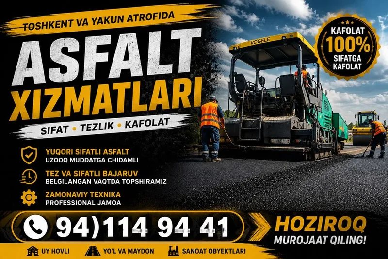 Asfalt xizmatlari ARZON narxda асфалт 1 Asfalt xizmatlari ARZON narxda асфалт 1