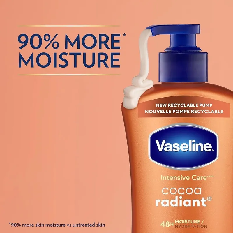 Vaseline Intensive Care Body Lotion Cocoa Radiant Лосьон для тела — фото 3