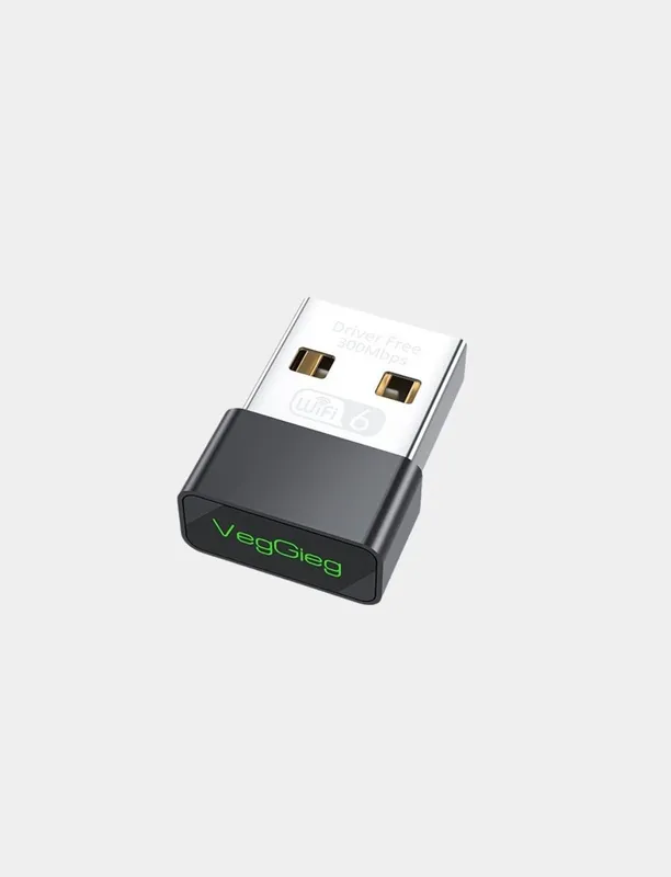 Wi‑Fi adapter, tarmoq adapteri, Wi‑Fi, Wi‑Fi 6 300 Mbit/s, VegGieg