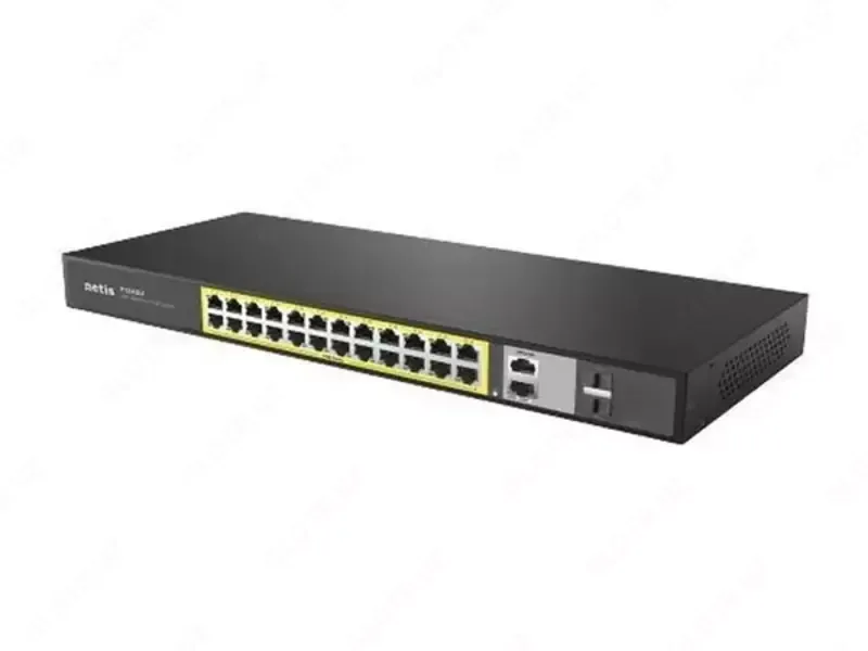 Коммутатор PoE+ Netis P124GH 24 порта 100 Мбит/с Коммутатор PoE+ Netis P124GH 24 порта 100 Мбит/с