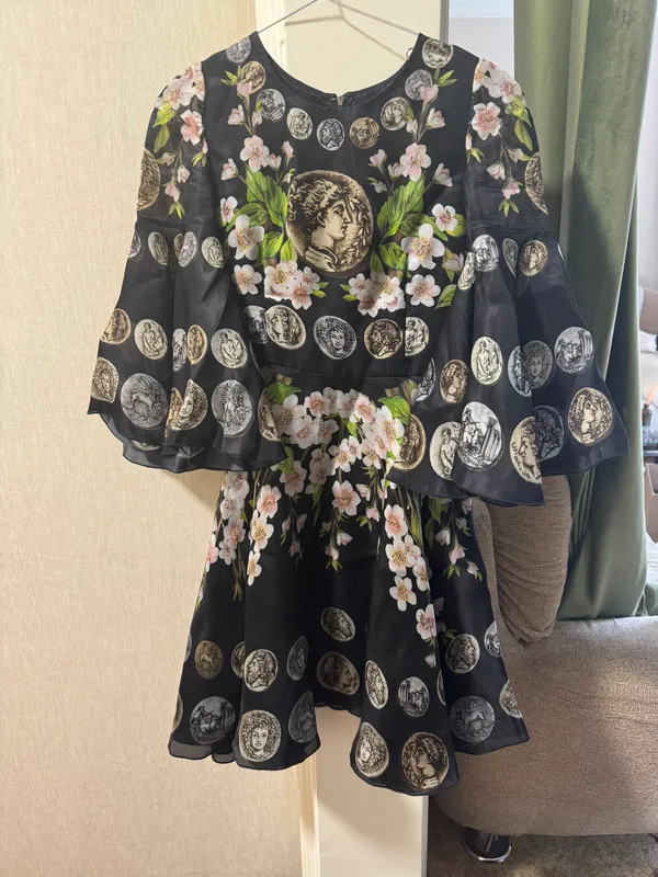 D&G tanga printli kechki ko‘ylak 1