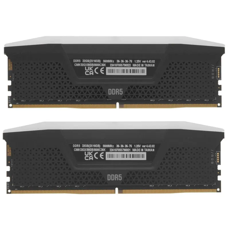 - Оперативная память Corsair DDR5 32GB (2x16GB) 5600MHz RGB 2 - Оперативная память Corsair DDR5 32GB (2x16GB) 5600MHz RGB 2