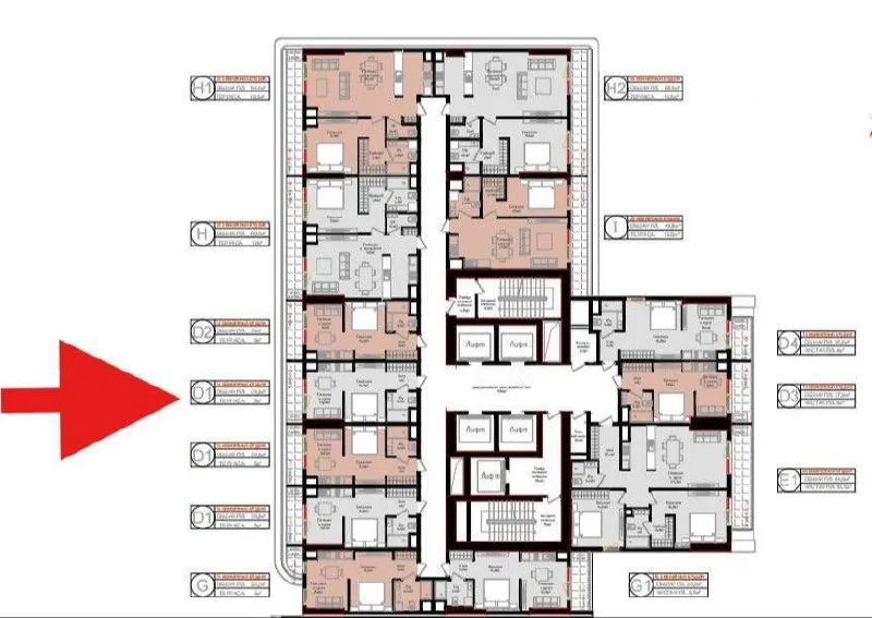 2-комнатная квартира, 38 м2, Яшнобод 7
