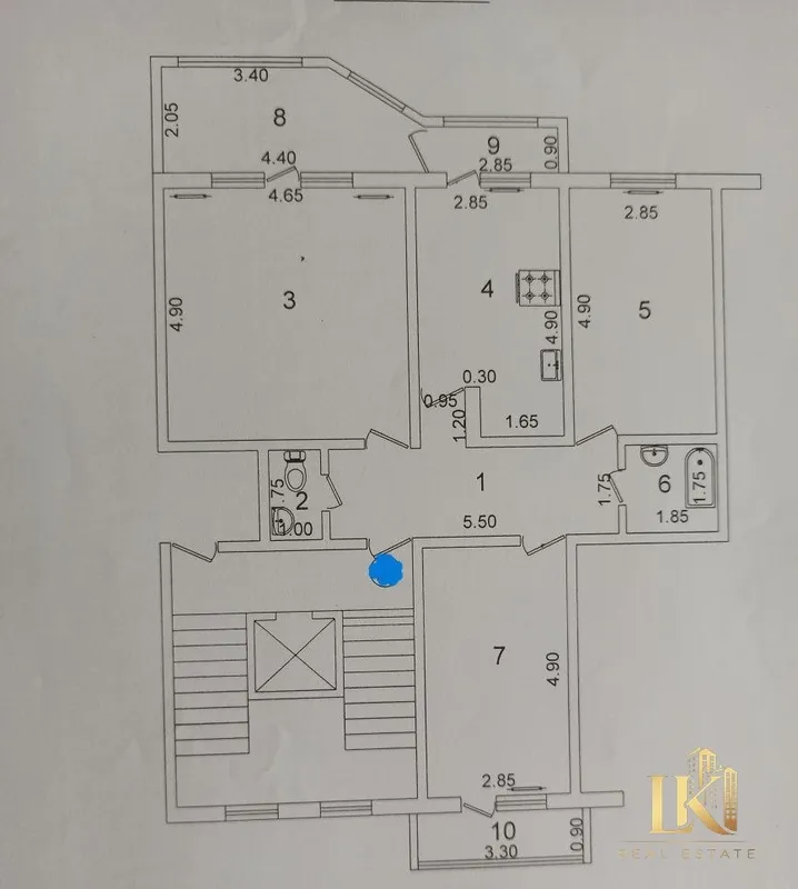 Продаётся 3-комнатная квартира, 93 м², 8/9, Юнусабадский район (ориентир: кинотеатр Казахстан) 2