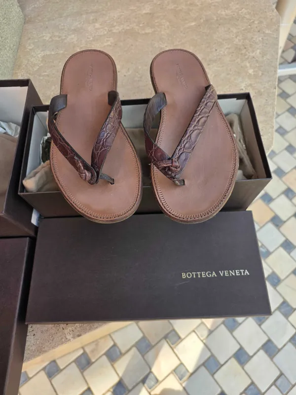 BOTTEGA VENETA сланцы оригинал аллигатор эксклюзив 2