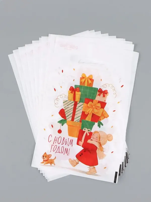 Sovg‘a paketlari, 10 dona to‘plam, 20 x 30 sm 2