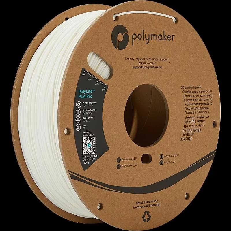 Филамент PolyLite™ PLA Pro | Polymaker | 1.75мм 1кг - 3D печать