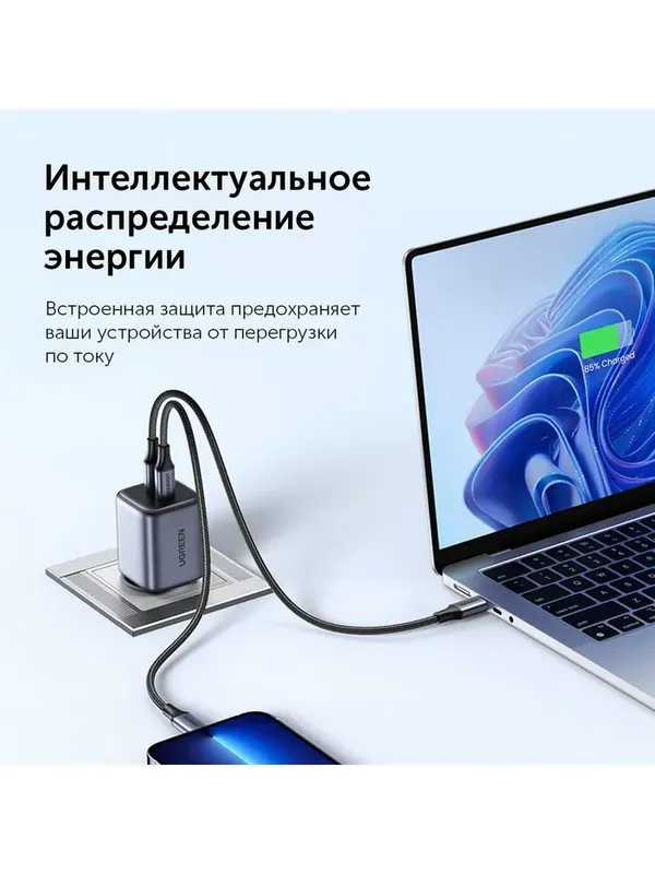 UGREEN Nexode 45W GaN зарядное устройство — фото 2