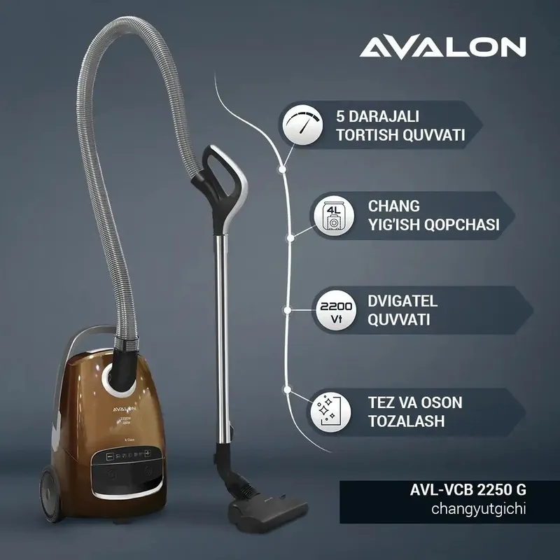 Пылесос Avalon AVL-VCB 2250G — фото 4