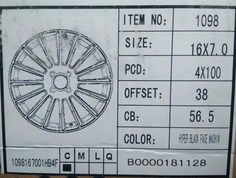 Диски R16 4×100 для spark , nexia, cobalt — фото 3