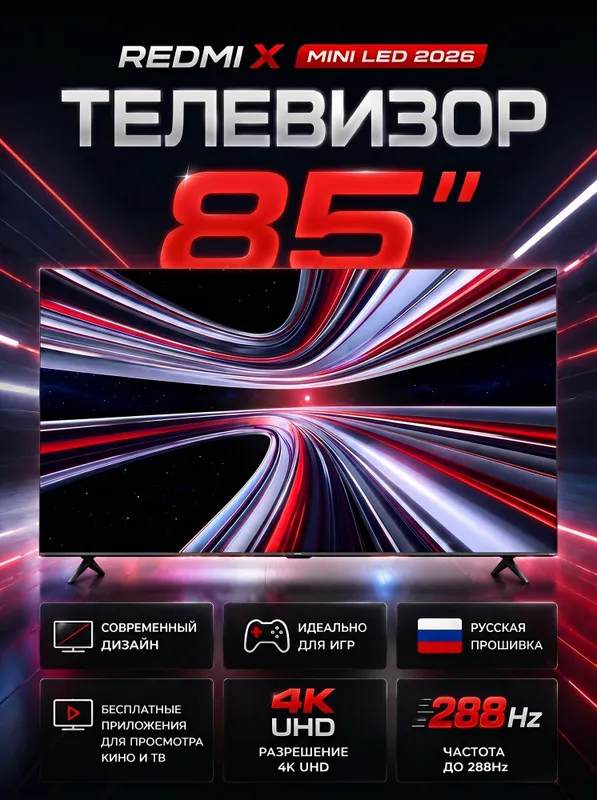 Xiaomi 85" 4K 288Hz Smart TV televizor (yangi) 1