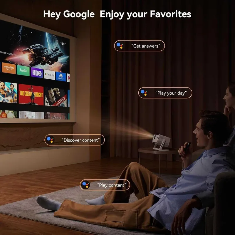 Новинка! Проектор Wanbo Vali1 Android TV11 900ANSI вращение 200° — фото 5