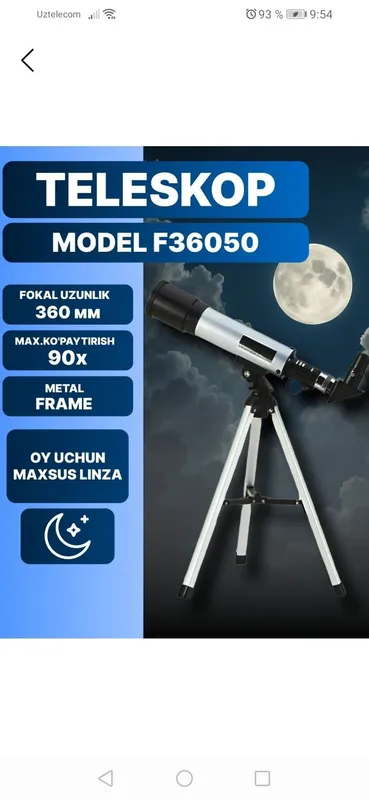 Teleskop F36050. 1 Teleskop F36050. 1