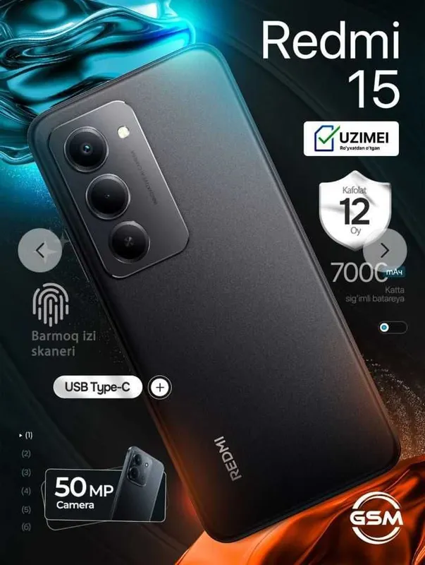 Redmi 15 / редми 15 новый