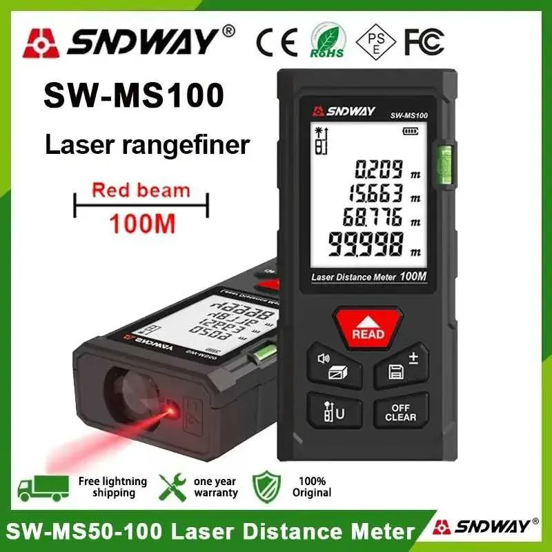 Laser Distance Meter SW‑MS100 — lazerli masofa o‘lchagich 2