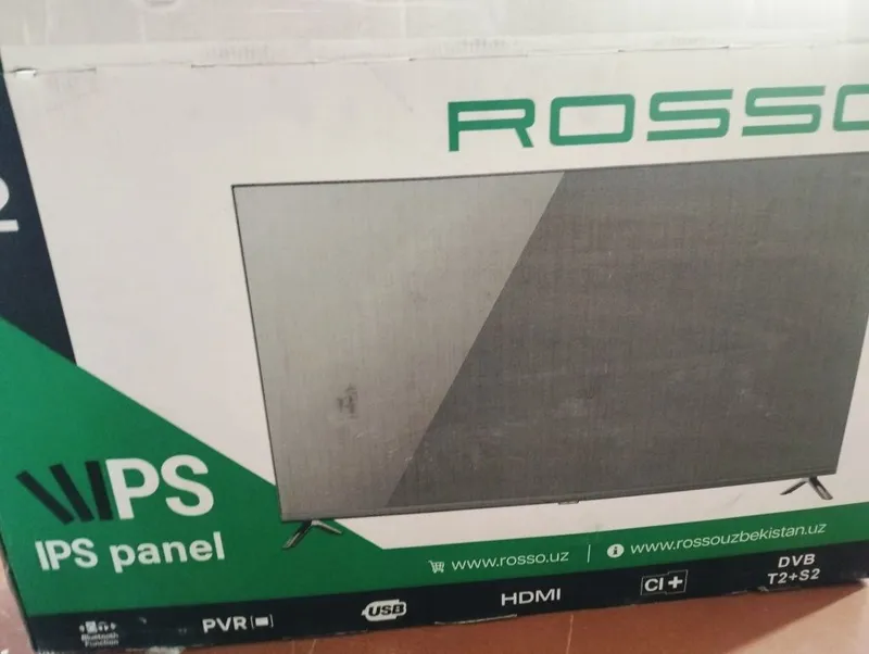 ROSSO 32- televizor sotiladi. Yangi karobka dakumenti bor. Smart emas ROSSO 32- televizor sotiladi. Yangi karobka dakumenti bor. Smart emas
