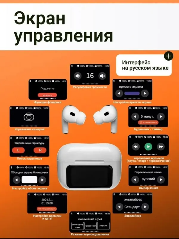 AIRPODS PRO9 zamonaviy ekranli qutilarda — фото 2