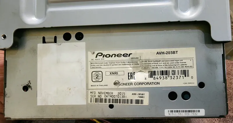 Pioneer AVH-285 BT. DVD.DVX.Bluetooth.AUX. 5 Pioneer AVH-285 BT. DVD.DVX.Bluetooth.AUX. 5