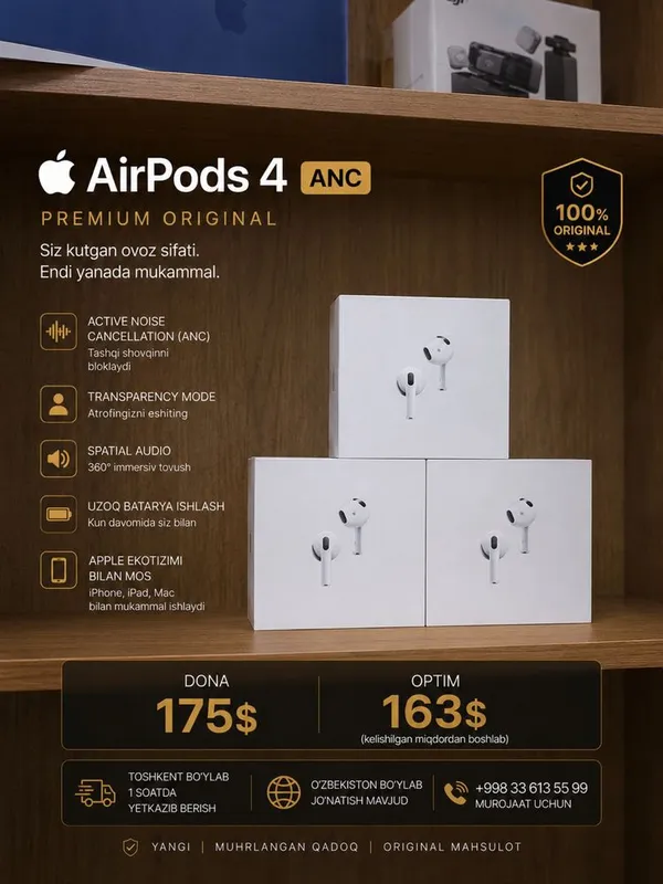 Apple AirPods 4 ANC | Optom va Dona