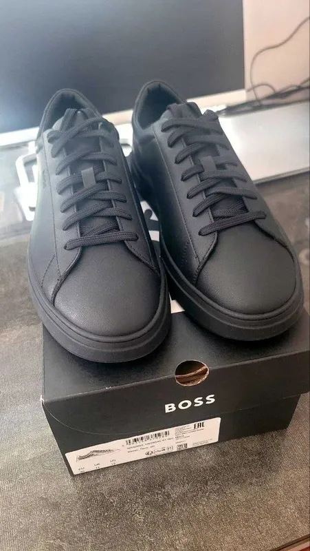 Кеды черные BOSS — фото 4