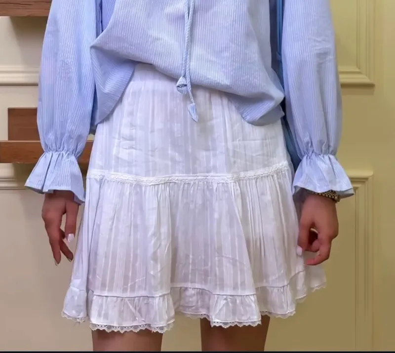 Белая летняя юбка Feliza (размер S)
