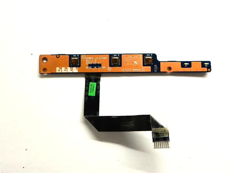 Кнопка включения плате Lenovo Z560 Z565 LS-5754P