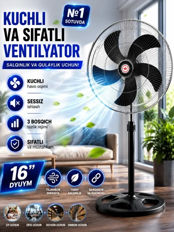Kuchli pol ventilyatori 1