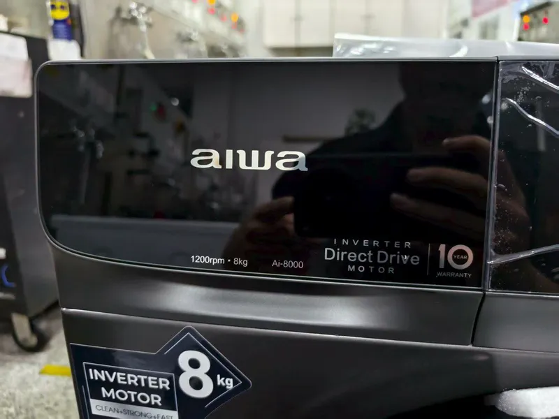 Стиральная машина AIWA Ai 8000 (8 кг) — Японский Стиль «Сильвер & Черн 2