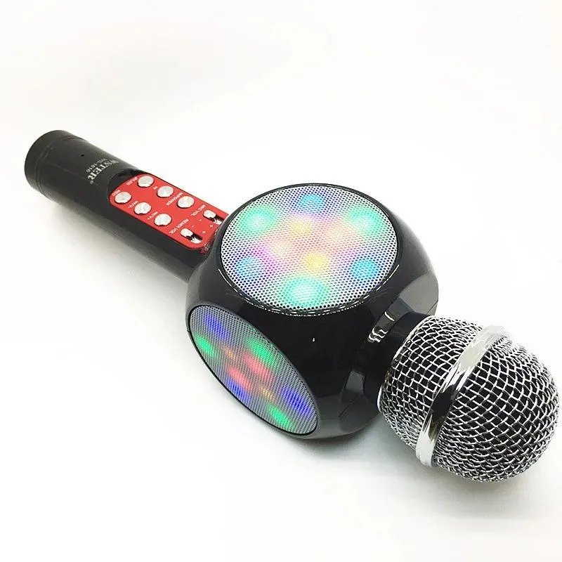 Беспроводной микрофон-караоке Bluetooth WS-1816 с подсветкой — фото 7