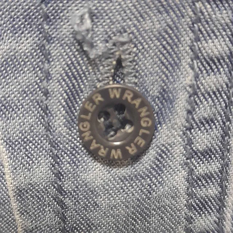 VTG Wrangler Long Sleeve Chambray Shirt/50-52/Винтажная Рубашка Шамбре — фото 2
