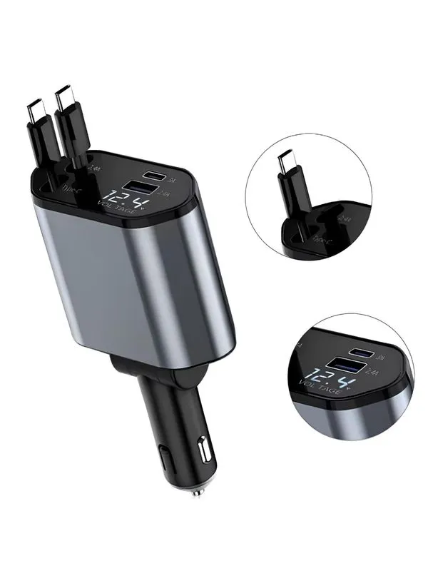 Avto zaryadnik adapterli unversal portlar — фото 2