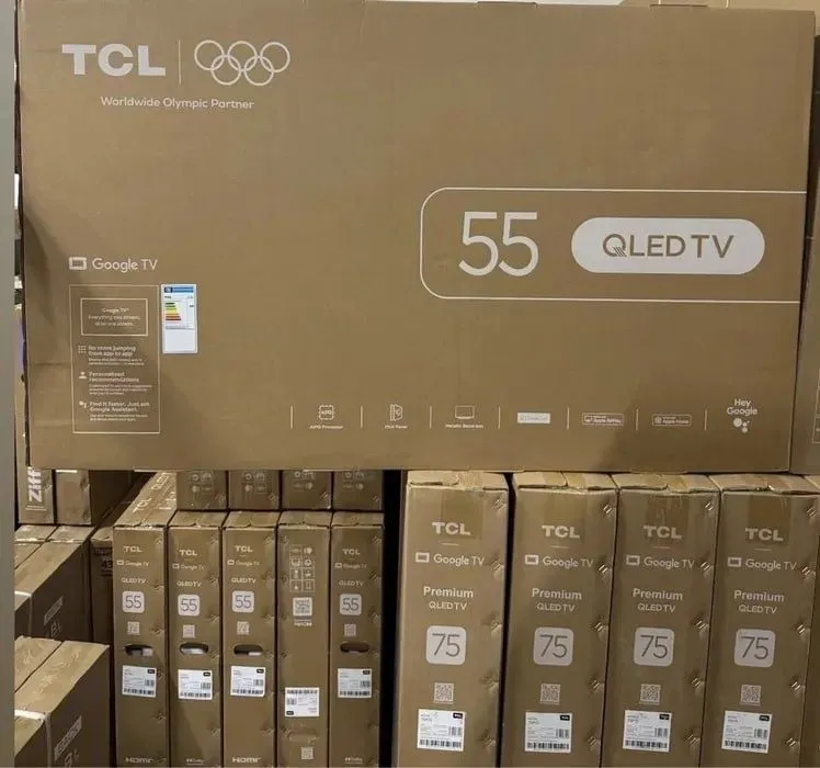 Телевизоры TCL QLED 55',65'. Kafolatlangan va bepul yetkazib berish. 2