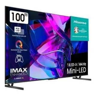 100" (254 см) Телевизор Hisense 100U7Q черный new 24/7 3160/2160 2 100" (254 см) Телевизор Hisense 100U7Q черный new 24/7 3160/2160 2