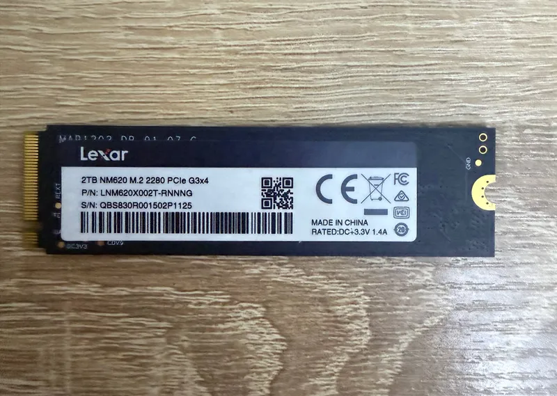 SSD NVMe Lexar 620 2TB 2