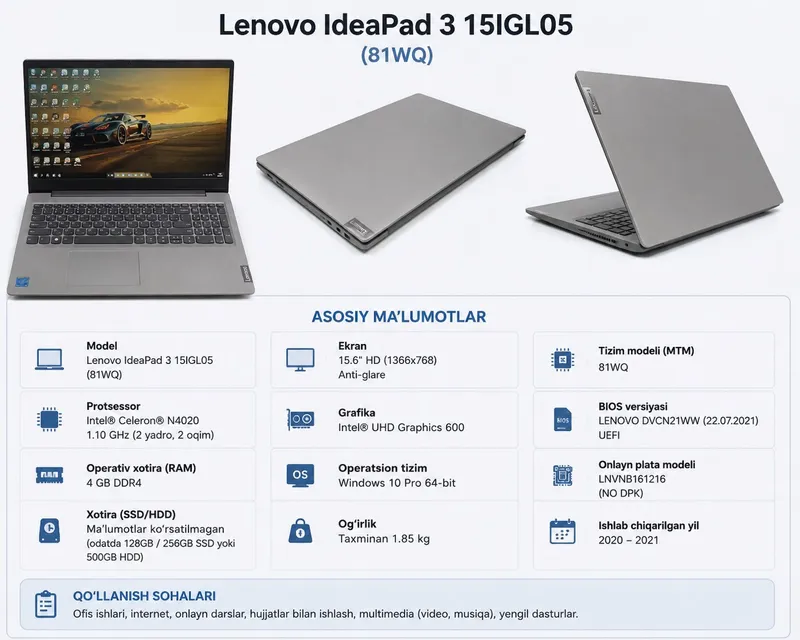 Lenovo ideapad 3 1