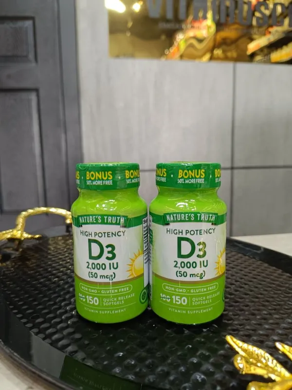 Nature's truth high potency vitamin D3 2000 Iu 150 softgels