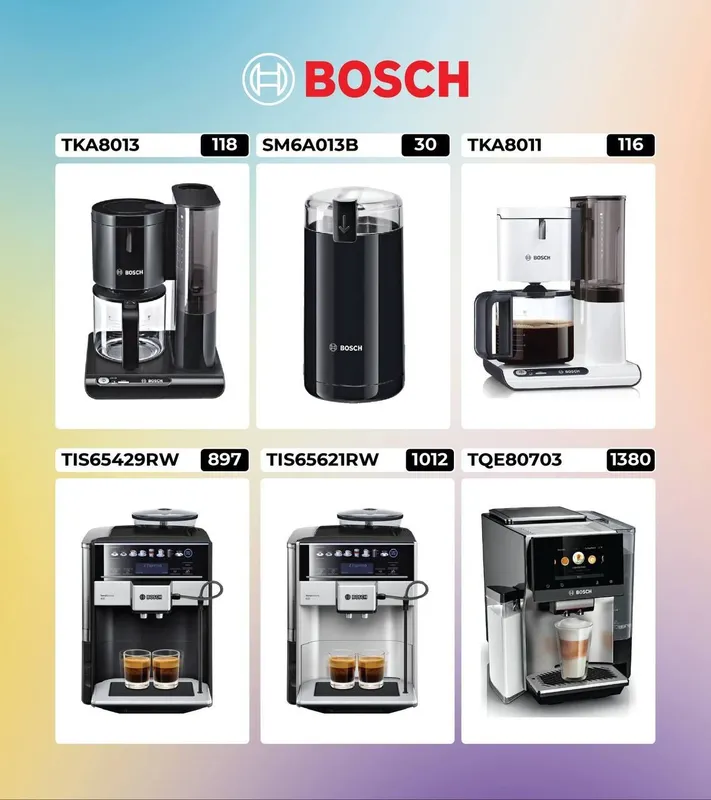 Кофемашины Bosch из Европы | Новые со склада | Гарантия | Доставка